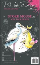 Pink Ink Designs Clear stamp set - Stork mouse