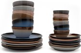 Bol.com Serviesset 6 persoons - 24 delig - Kade 171 - Earth syle - 6 personen - allen uniek aanbieding