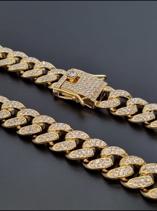 Diamond Boss - Iced out cuban Ketting - plated