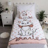 KD® - Disney Marie Cat Baby Dekbedovertrek Gestippeld - 100 x 135 cm - Katoen