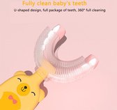 NEW U-Shape Zahnbürste Manuelle Kinderzahnbürste Zahnreinigungswerkzeug Weiches Silikon Zahnaufhellung Reinigungswerkzeug Cartoon Mundbürste