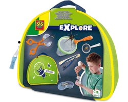 foto van SES - Explore - Insecten explorer - handige koffer met tang, vergrootglas, pincet, bakje en speurkaart