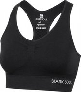 Sportbeha - Racerback - Naadloos - Zwart - Maat S