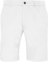 Witte katoenen korte broek voor heren 38 (XL)