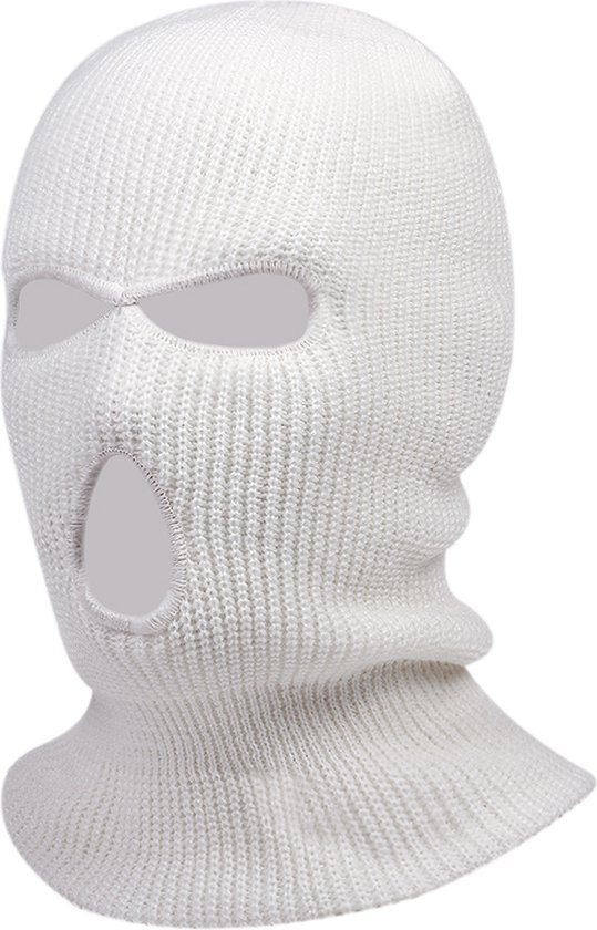 oriëntatie seksueel Miljard Ski mask WIT – Balaclava – Skimasker – Bivakmuts – full face mask – 3 gaats  – Skiën –... | bol.com