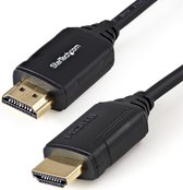 StarTech.com Premium High Speed HDMI kabel met ethernet - 4K 60Hz - gecertificeerd - HDMI monitorkabel - HDMI kabel voor TV - HDMI met ethernetkabel - HDMI (M) naar HDMI (M) - 50 cm - zwart