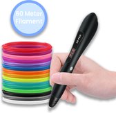 3d Pen – 3D pen starterspakket – Tekendoos voor kinderen – 3D pen vullingen – 60 meter vullingen – 10 stencils