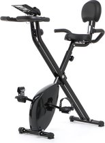 Orange Gym, X-bike Pro – Zwart - Opvouwbare hometrainer – incl. rugsteun, 8 weerstandsniveaus, LCD monitor, fiets