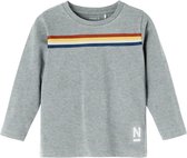 Name it Jongens Tshirt Troels Grey Melange