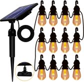 Ellanora® Tuinverlichting - Verlichting op zonneenergie - 12 lampen - Decoratieverlichting voor tuin - Buitenverlichting