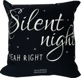 Kussen met vulling Silent Night | 45x45 cm | Polyesterl Canvas | Kerstmis | Maison Boho