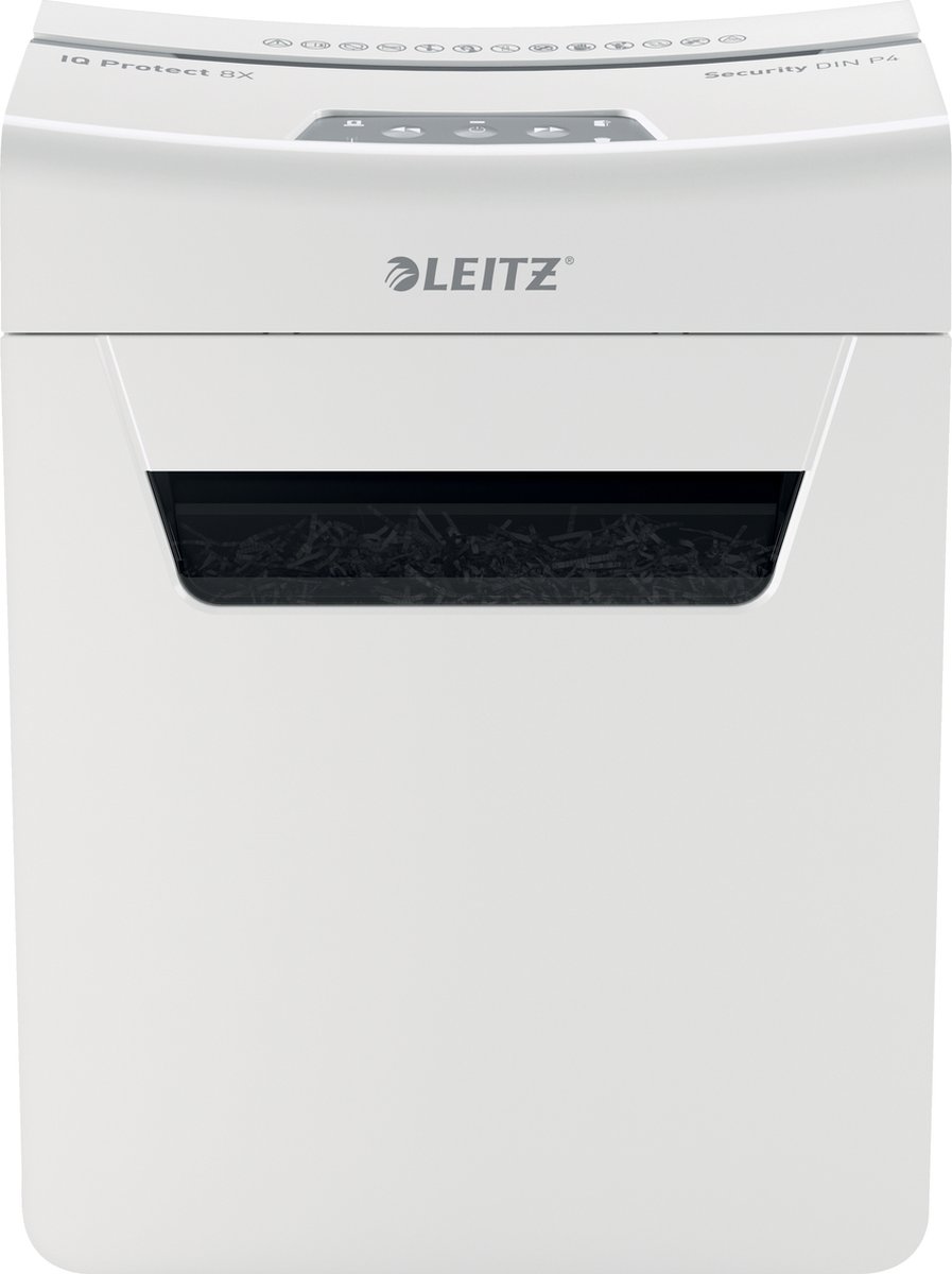 Leitz IQ Protect Premium 8X Ultrastille Papierversnipperaar