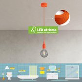 LEDatHOME – E27 Badkamer - Balkon hanglamp inclusief LED-lamp – Oranje