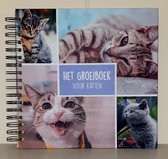 Het groeiboek voor katten - kattenboek - plakboek - dierenboek - informatie kat