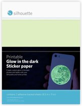 Printable Glow in the dark sticker paper (Silhouette Cameo of Curio)