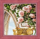 Artibalta Diamond Painting Arch and Roses 30x30 cm  Vierkante Steentjes