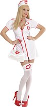 Widmann - Verpleegster & Masseuse Kostuum - Spannende Verpleegster Luxe Kostuum Vrouw - Wit / Beige - Large - Carnavalskleding - Verkleedkleding