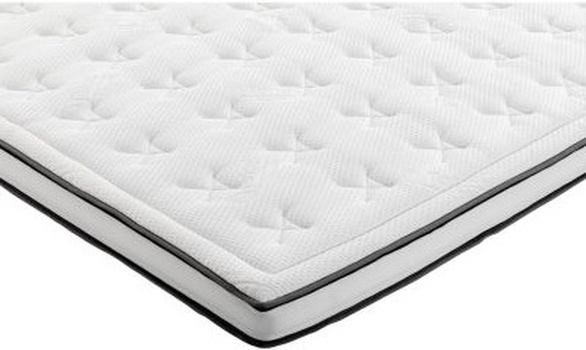 Maxibedden Hollands Comfort LIV Topmatras 70x220 HR Koudschuim Tencel - 12cm dik - Luxe topper matras Wit
