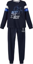 Name it jongens pyjama - Voetbal - Champions league - Blauw  - 134