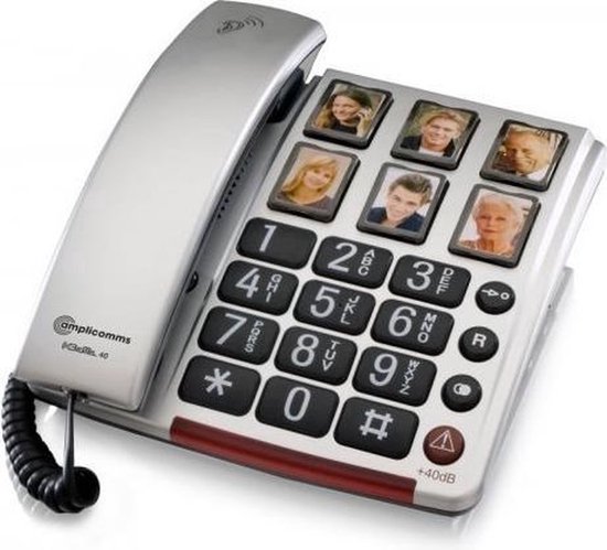 Téléphone senior Big Tel 40 Plus pour malentendants | bol.com