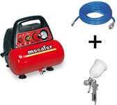 MECAFER Compressor New Vento 6 liter - 1,5 PK + Verfset