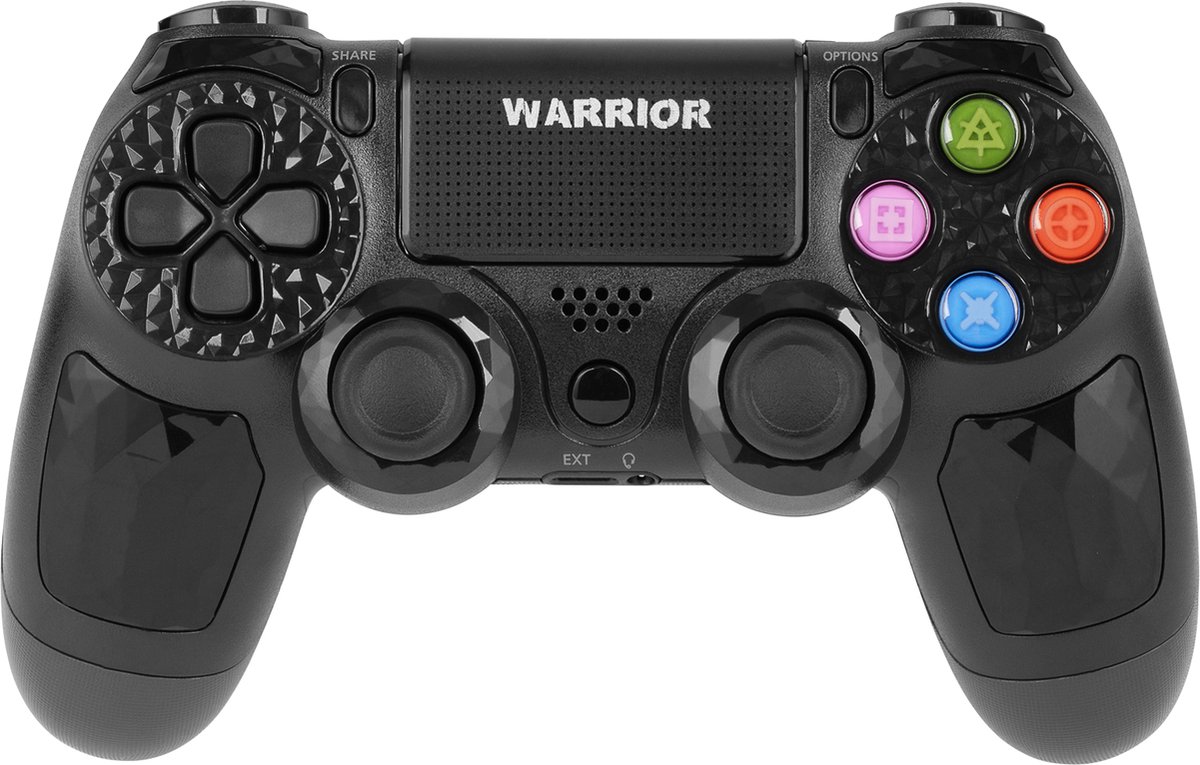 KrĂĽger&Matz KM0771 - Warrior GP-200 Draadloze controller voor PS4 en PC, zwart