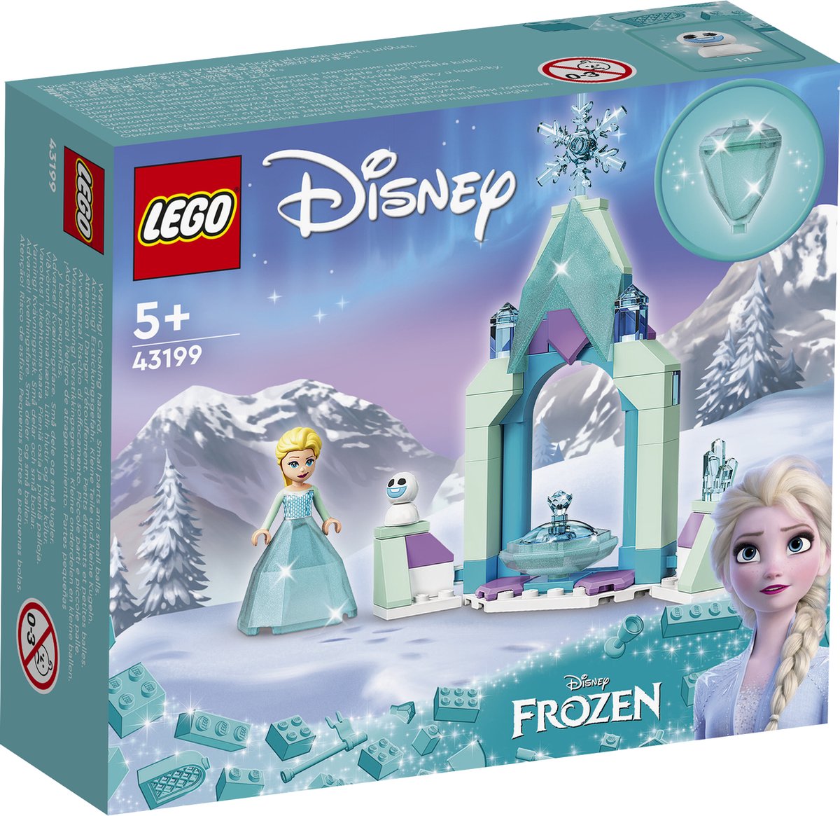 LEGO Disney Frozen Disney 43199 La Cour du Château d'Elsa Set avec