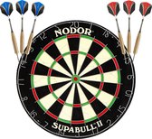 ABC Darts Nodor Supa Pro SFB Dartbord + 2 Sets ABCdarts Sniper Gold Darts Dartpijlen