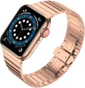 Schakelarmband watch bandje - Rose - 42/44/45mm - M/L - Series 1 2 3 4 5 6 7 SE - Geschikt voor Apple Watch