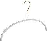 De Kledinghanger Gigant - 10 x Blouse / shirthanger (kind) metaal met witte anti-slip coating, 30 cm