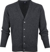William Lockie - Lamswol Vest Antraciet - Heren - Maat XL - Regular-fit