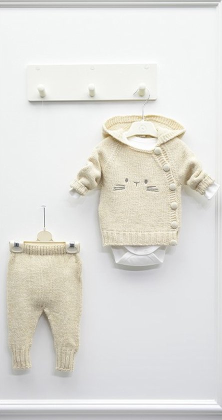 Bekwaamheid pomp Gesprekelijk Nipperland baby kleding set - Romper set - Babyshower Cadeau - Beige - maat  56/62 -... | bol.com