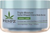 Hempz Triple Moisture Herbal Whipped Creme Body Scrub