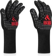 Inkbird BBQ-handschoenen 800 graden, siliconenstructuur met antislip Hittebestendige grillhandschoenen voor barbecue, koken, bakken, lassen en roken, 35 cm