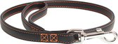 Duvoplus - Hond - Trendy Leder Leiband 100cm/18mm Zwart - 1 st