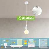 LEDatHOME – E27 Badkamer - Balkon hanglamp inclusief LED-lamp – Wit