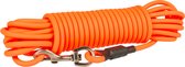 Hondentrainingslijn : South tracking leiband 10m/8mm pvc rond Neon oranje