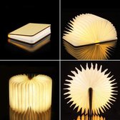 Homezie Nachtlampje - Boekje - Nachtlampje kinderen - Nachtlamp - USB oplaadbaar - 5 kleuren