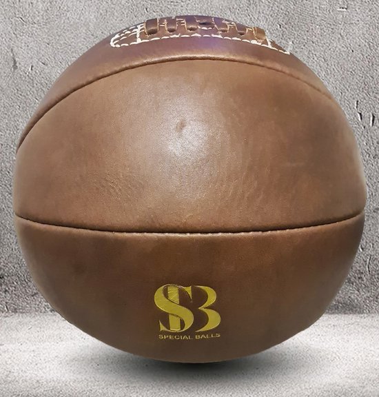 SpecialBalls-Retro-Basketbal-Handstitched-Koeienleer-Maat7