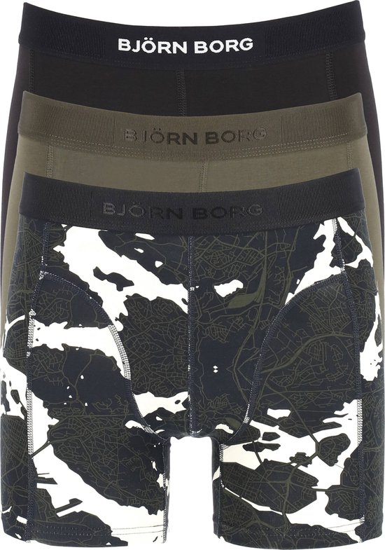 Björn Borg lot de 3 boxers core noir imprimé