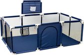 REPEAK Playpen Rechthoek - Speelbox - Ballenbak - 0 tot 6 jaar - Baby’s - Peuter/Kleuter - Spelen - 189x128x104 - Blauw