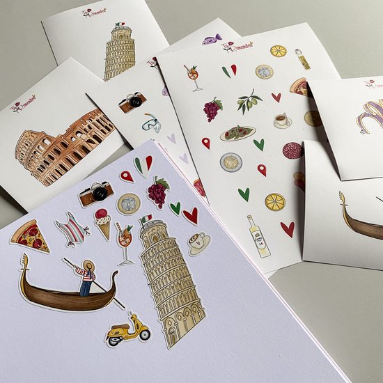 Bullet journal stickers 62 Italie contour stickers stickers