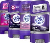 Lady Speed Stick Foxy Ladies Collectie Deodorants - Deodorant Vrouw - 48h Beschermende Gel Anti Transpirant - Deo Stick - Deodorant Vrouw Voordeelverpakking - 4 Stuks