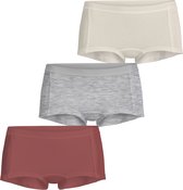 Björn Borg Minishorts Core - Boxershorts - Dames - 3 stuks - Dames - L - Bruin - Grijs - off white