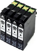 Inktdag inktcartridges voor Epson 29XL BK multipack van 4 stuks I multipack Zwart (4X T2991)  geschikt voor printers Epson Expression Home XP-245 , XP-247 , XP-255 , XP-257, XP-332