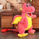 Schattige dinosaurus - vliegende draak  pop / knuffel / kussen / zwangere vrouw lang kussen / bijbehorende slapende pop / verjaardagscadeau 100CM Roze