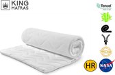 King - Duo - Topper - Matras - Topdek - Koudschuim - Traagschuim - 180 x 200 x 8 cm