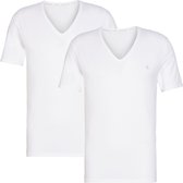 T-Shirts S/S V-Neck 2Pack Wit (000NB2408A - 100)