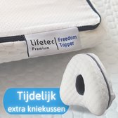 Lifetec Premium Freedom Topper 140x200 - Traagschuim En Koudschuim - Topdekmatras 140 x 200 - Topmatras