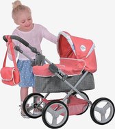 HAUCK Poppenwagen angie toys for kids- rood / grijs